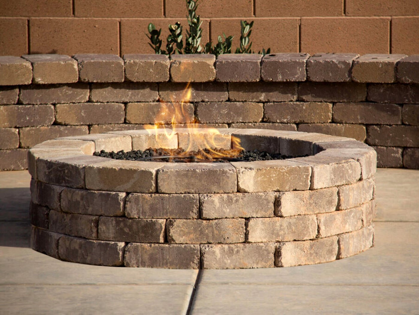 Sunroc Wedge Block Fire Pit